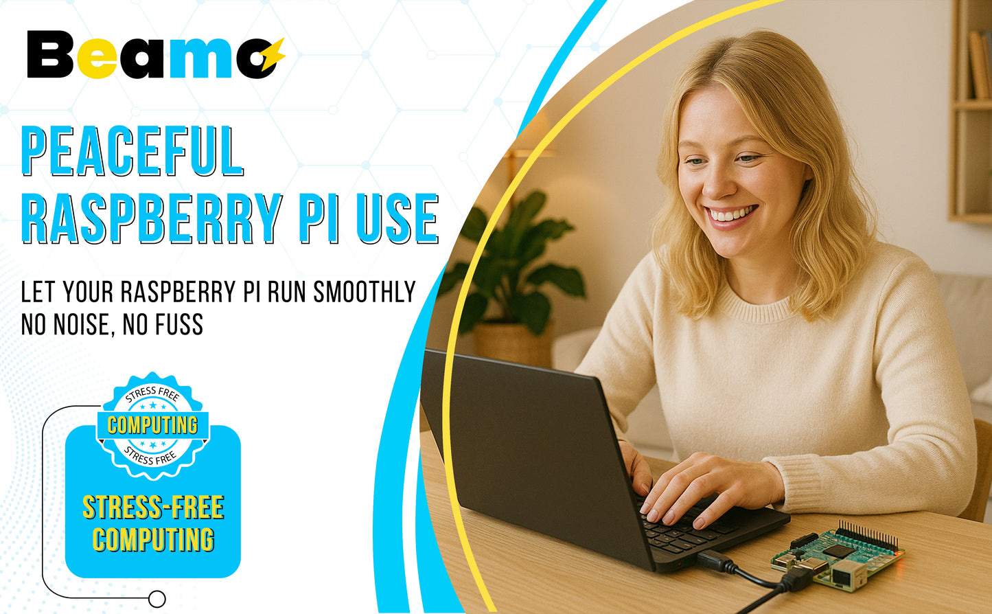 Carte microSD Beamo 64 Go avec système d'exploitation Raspberry Pi préinstallé [U3 Classe 10], compatible avec toutes les séries Raspberry Pi : 5, 500, 400, 4B, 3B, 3B+, 3A+, Zero 2 W et CM. Idéale pour une installation facile de Raspberry Pi OS 64 bits.