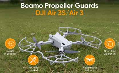 Protection d'hélices Beamo pour drone DJI Air 3S/Air 3, accessoire de protection des pales pour un vol en toute sécurité