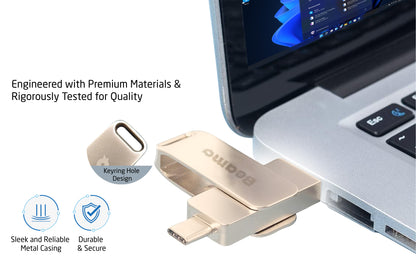 Clé USB bootable Beamo Windows 11, 16 Go, disque d'installation et de réparation pour Windows 11, compatible UEFI et Legacy Boot, sans TPM ni Secure Boot requis, compatible USB-A et USB-C