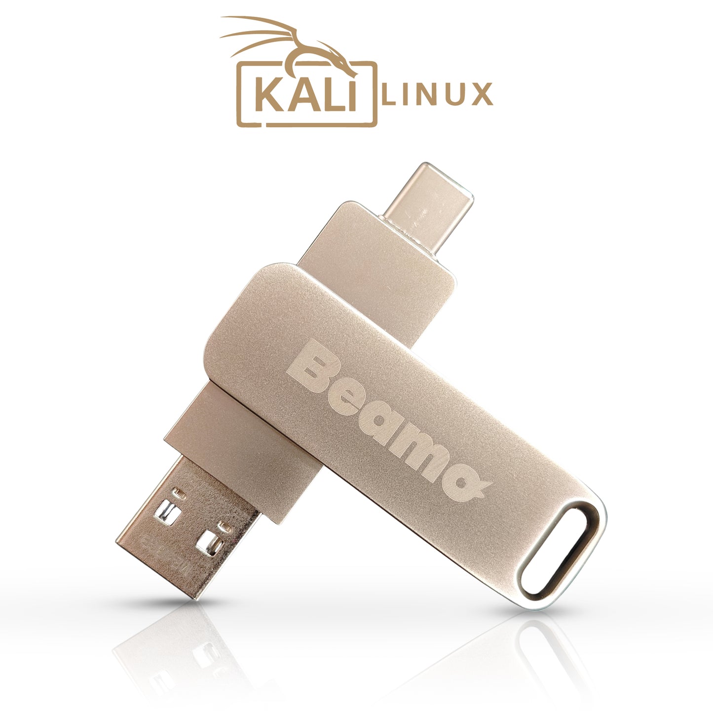 Clé USB bootable Beamo Kali Linux version 2025.2 pour démarrer, utiliser et installer Kali Linux