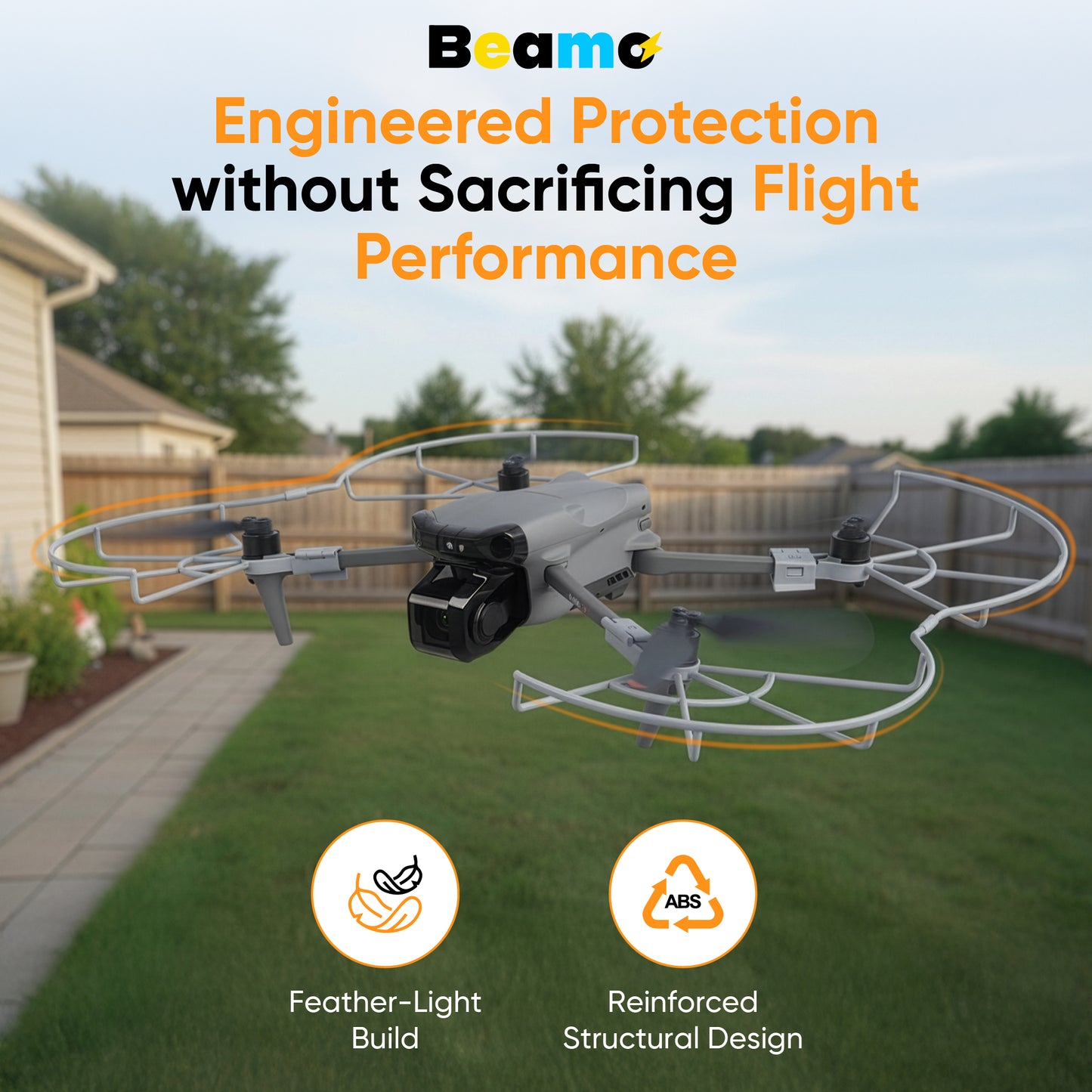 Protection d'hélices Beamo pour drone DJI Air 3S/Air 3, accessoire de protection des pales pour un vol en toute sécurité