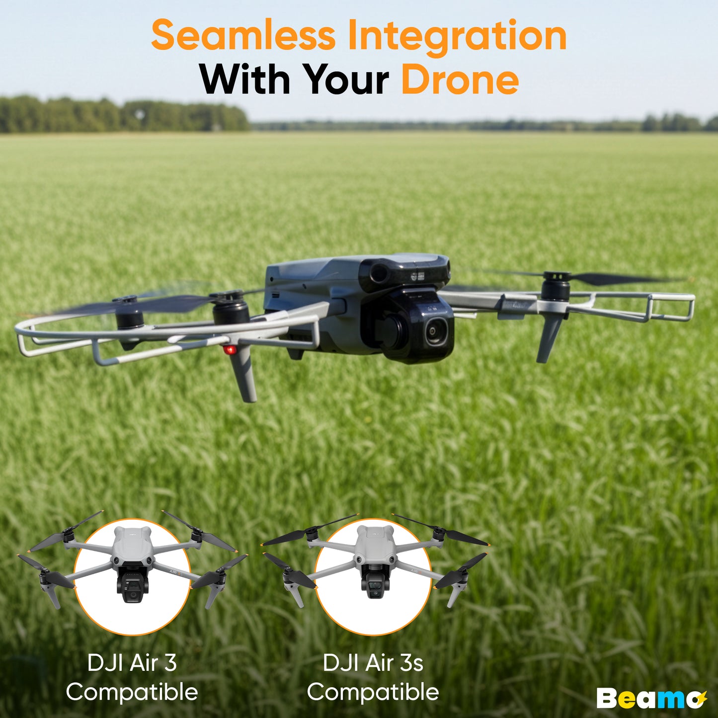 Protection d'hélices Beamo pour drone DJI Air 3S/Air 3, accessoire de protection des pales pour un vol en toute sécurité