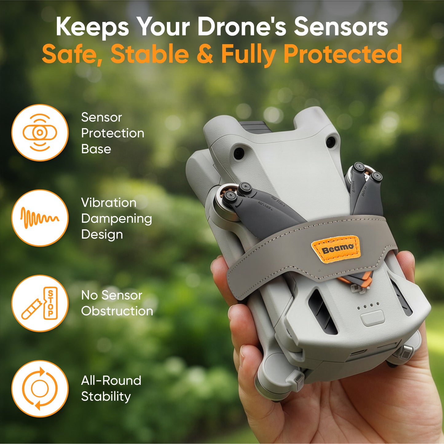 Support de sangle d'hélice Beamo pour DJI Air 3/3s, accessoire de protection pour le transport et le voyage