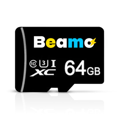 Carte microSD Beamo 64 Go avec système d'exploitation Raspberry Pi préinstallé [U3 Classe 10], compatible avec toutes les séries Raspberry Pi : 5, 500, 400, 4B, 3B, 3B+, 3A+, Zero 2 W et CM. Idéale pour une installation facile de Raspberry Pi OS 64 bits.